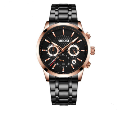 Men’s Black & Gold Sports Watch