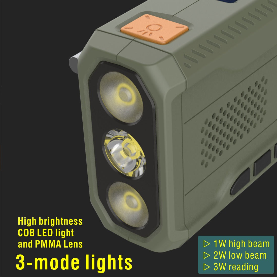 Emergency Solar Hand Crank Bluetooth Radio